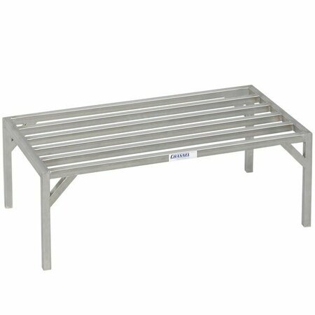CHANNEL ES2048 48'' x 20'' x 12'' Heavy-Duty Stainless Steel Dunnage Rack - 4000 lb. Capacity 2402048ES